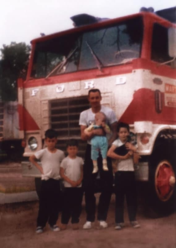 Allen Marin and the boys in the early 1980's.