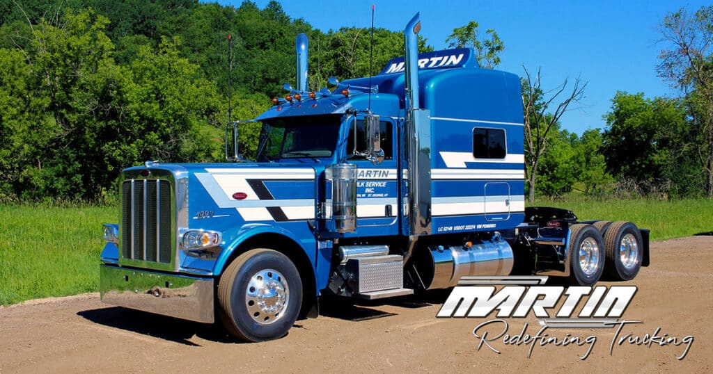 Truck driving jobs for truck drivers at MARTIN.